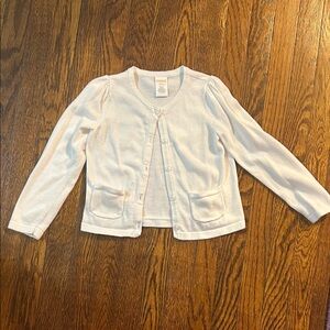 Girls size 4 Gymboree White Button-Up Cardigan